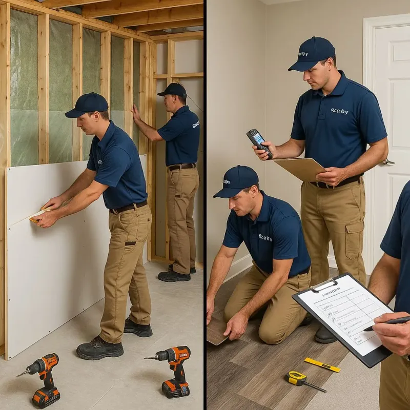 Repairs and Reconstruction process in West Unity, OH